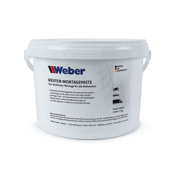 Weber Reifenmontagepaste weiß 3 kg
